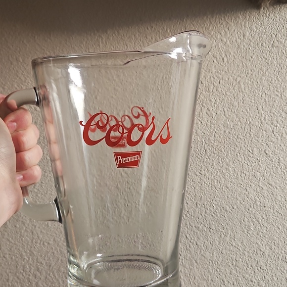 Coors Clear Glass Pitcher - Picture 2 of 2
